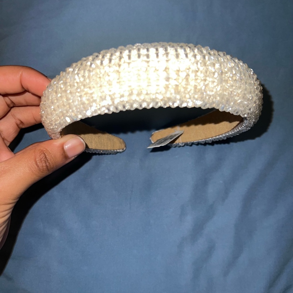 Elegant Clear-Embellished Headband